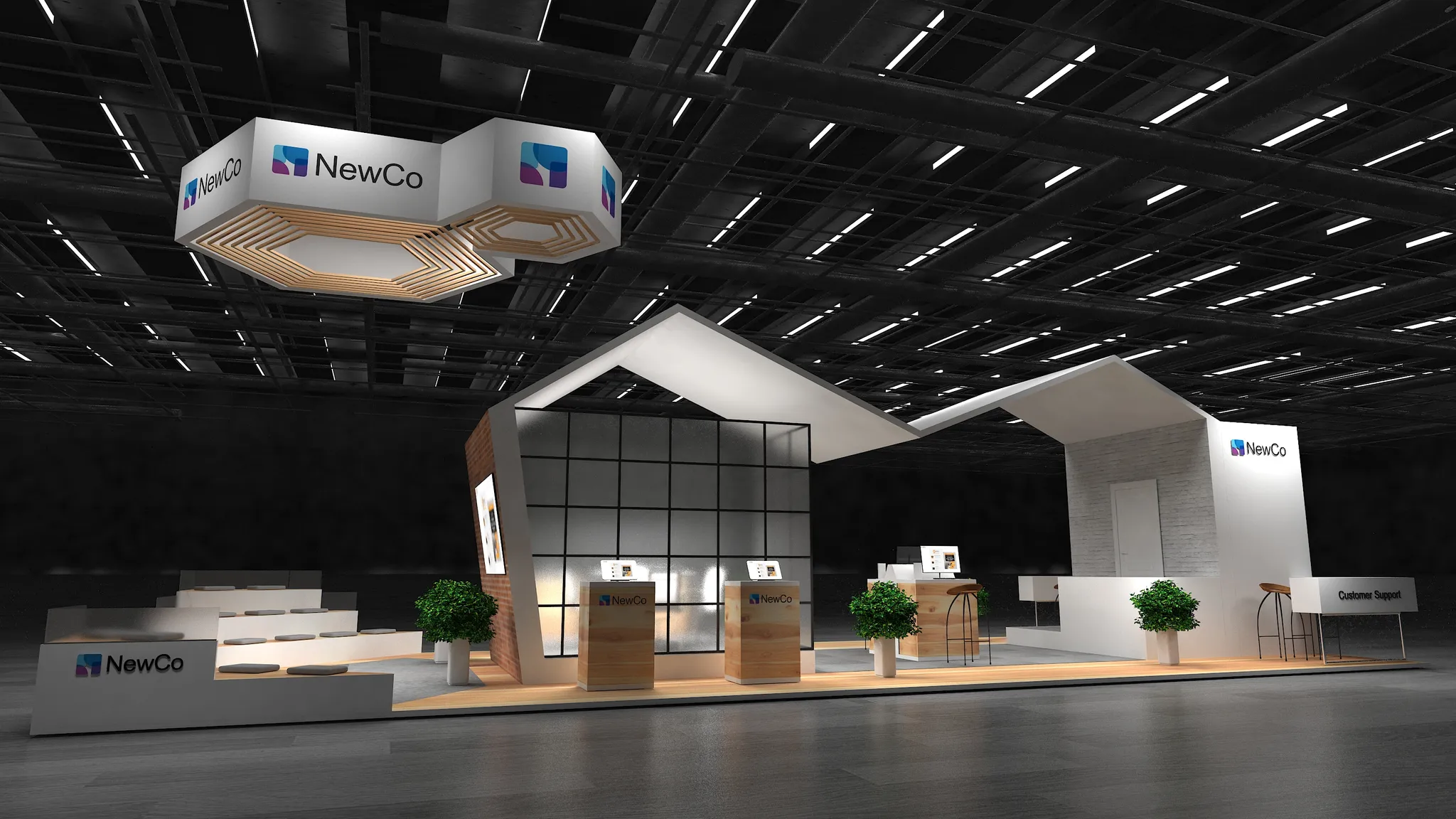 20x50 Île booth design by Reaction Space